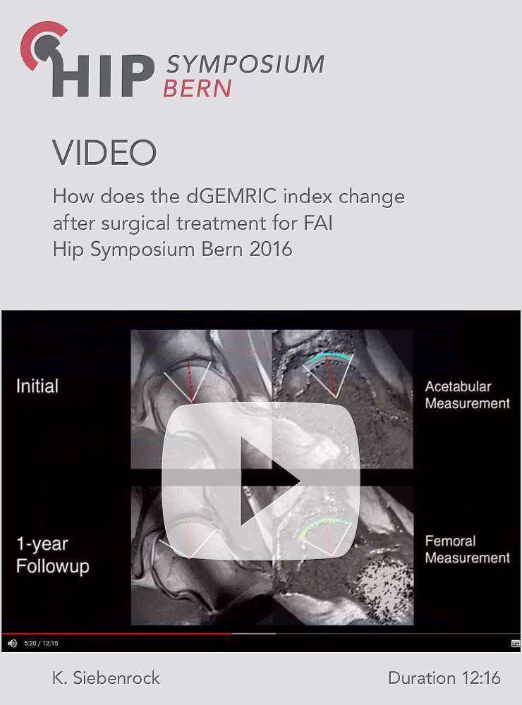 K. Siebenrock - How does the dGEMRIC index change after surgical treatment for FAI - Hip Symposium 2