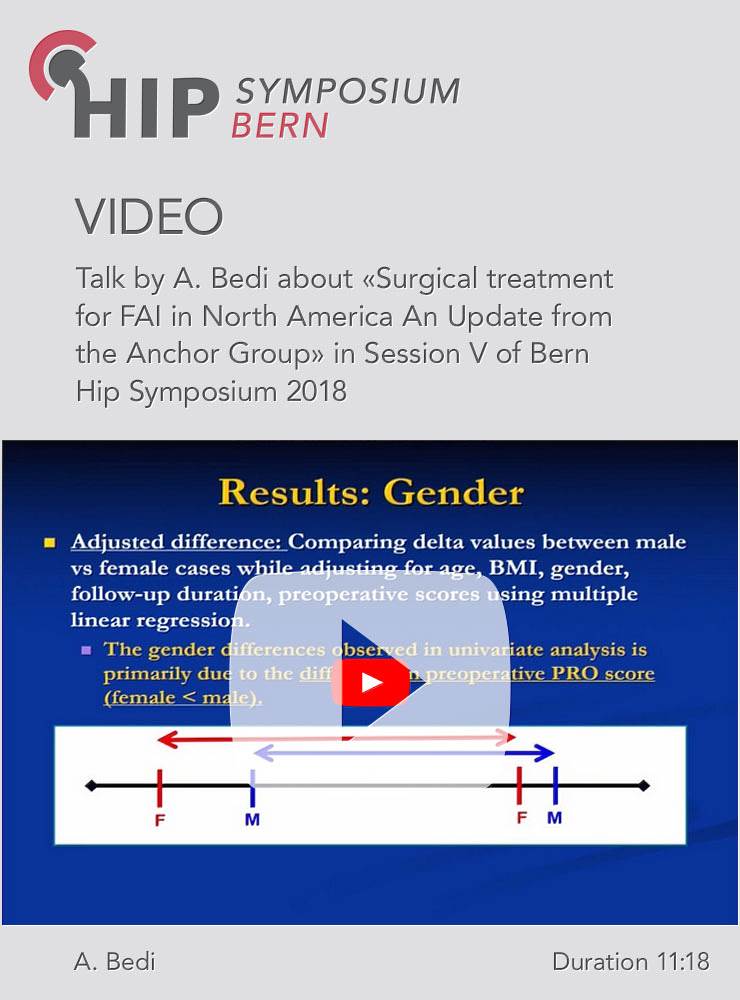 A. Bedi - Surgical treatment for FAI in North America an Update - Hip Symposium 2018
