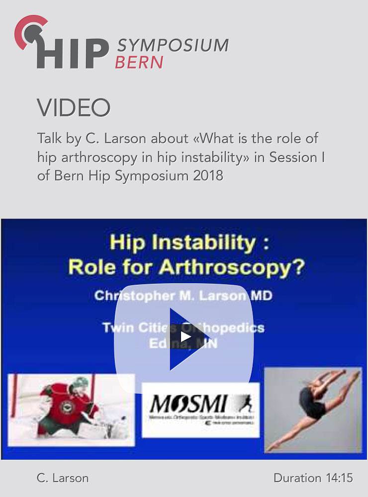 C. Larson - What is the role of hip arthroscopy in hip instability - Hip Symposium 2018
