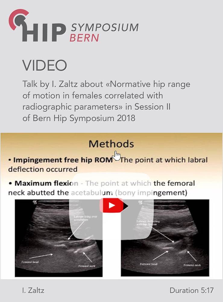 I. Zaltz - Normative hip range of motion in females correlated with radiographic - Hip Symposium 201