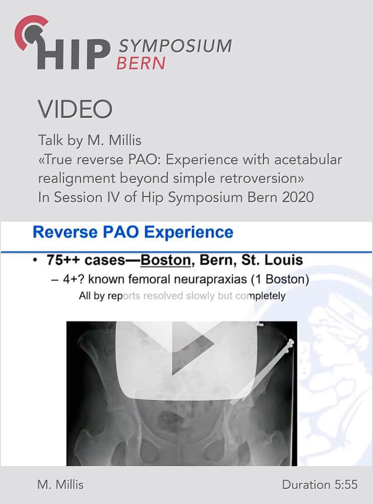 True reverse PAO: Experience with acetabular realignment beyond simple retroversion / M. Millis
